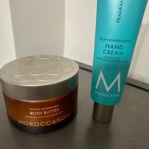 Moroccanoil Intense Nourishment Body Butter and Hand Cream - Brown and Blue